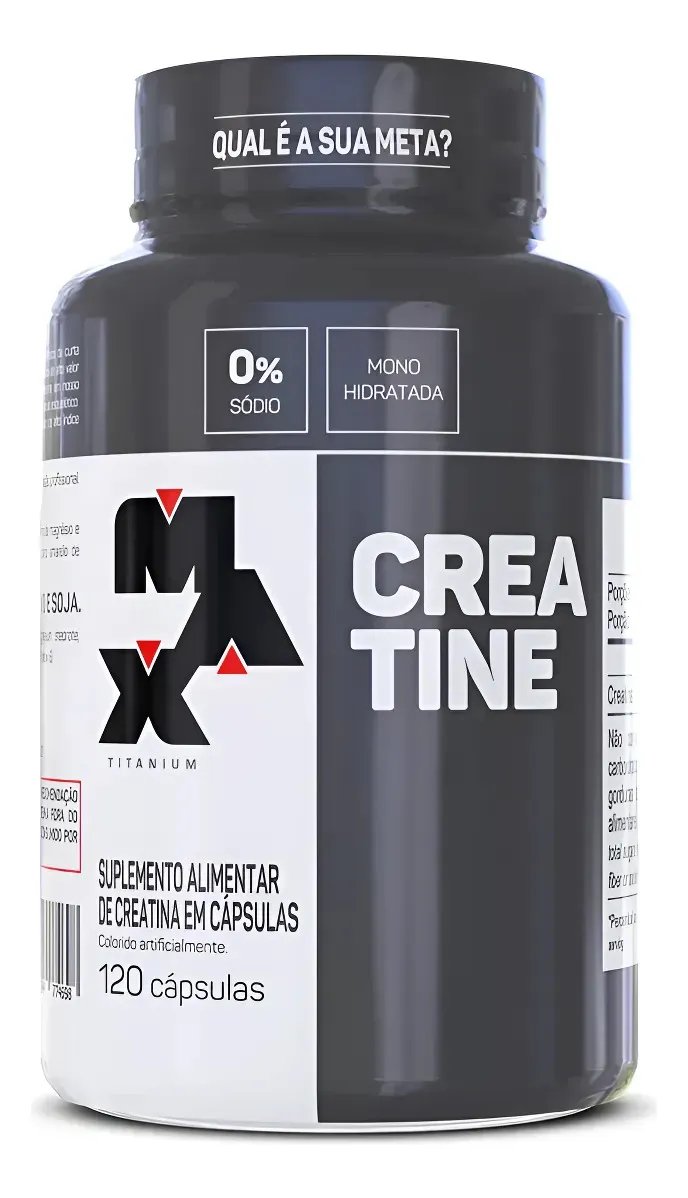 Creatina Max Titanium Monohidratada 120 Cápsulas