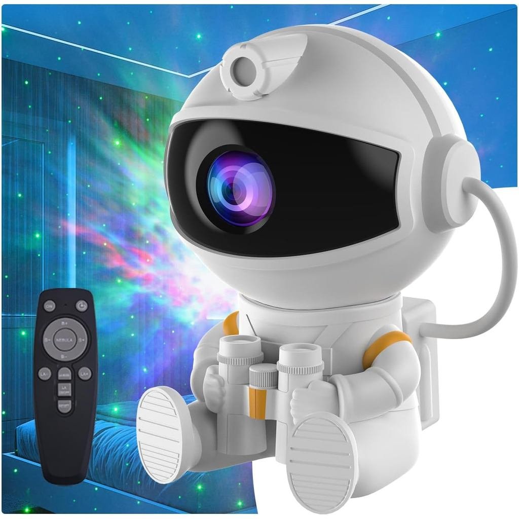 Projetor Astronauta Galáxia e Estrelas com Controle Remoto