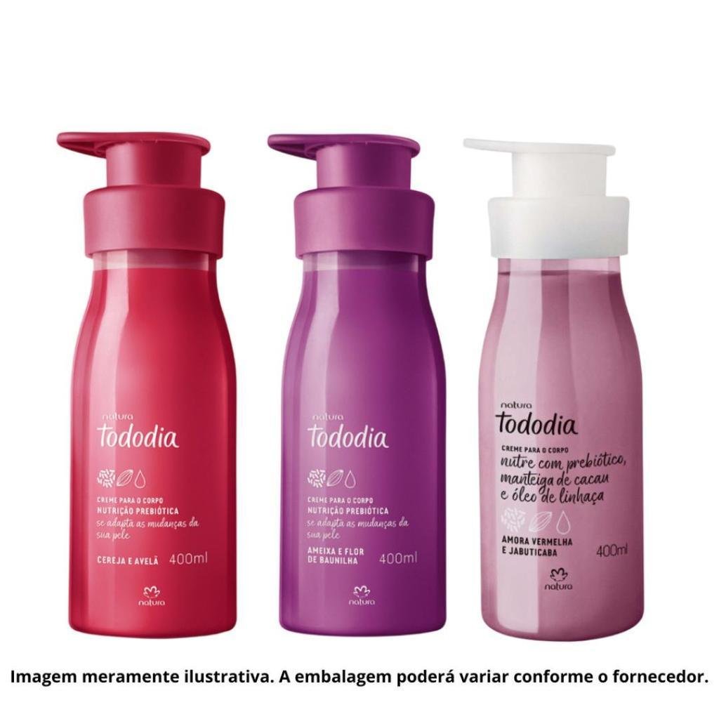 Kit Triplo de Hidratantes Natura Tododia 400ml